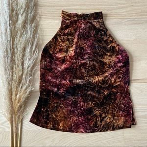 Vintage ‘90s Crushed Velvet Halter Top